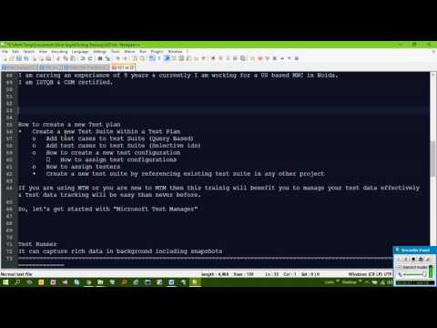How to work with MTM (Microsoft Test Manager)
