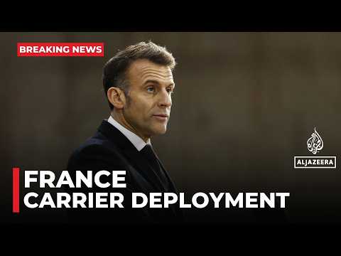 France sending aircraft carrier to Mediterranean: Macron
