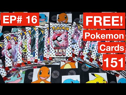 FREE! Pokemon Cards.Scarlet & Violet 151. Opening, Unwrapping, Unboxing. Giveaway Contest!