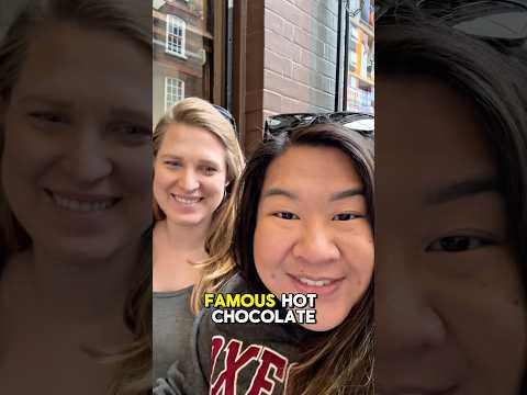 Waited an hour in line to see if the famous London hot chocolate was worth the hype 🤔 #hotchocolate