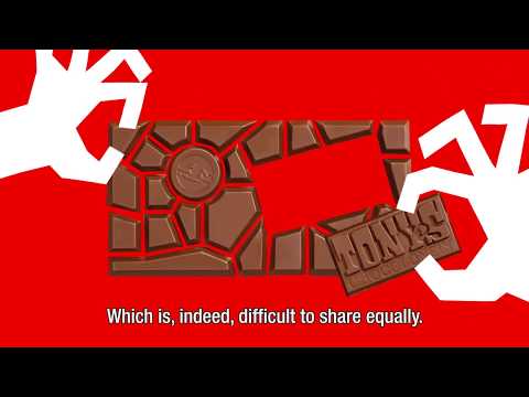 Tony's Chocolonely - unequally divided chocolate bar