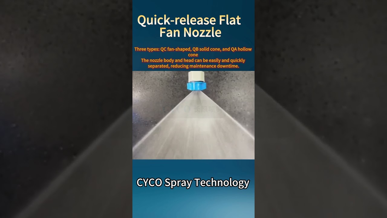 Quick Release Flat Fan Nozzle