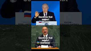 Countries that support Russia 🇷🇺 vs Azerbaijan🇦🇿 #russia #azerbizan #geopolitics #shortsfeed #shorts