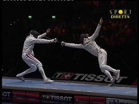 Pavel KOLOBKOV (RUS) vs Fabrice JEANNET (FRA) - Final Epee M, Mondiali di Scherma, Lipsia 2005