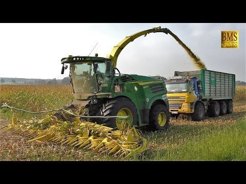 Maishäckseln - Häcksler John Deere 8800i Biogasanlage - Maisernte - Maize harvest Germany - LU Blunk