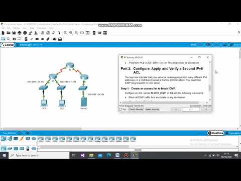 4.3.2.6 Packet Tracer -  Configuring IPv6 ACLs