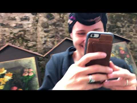 EMMA MORTON AND THE SHRINES in BARGA, TUSCANY,  ITALY