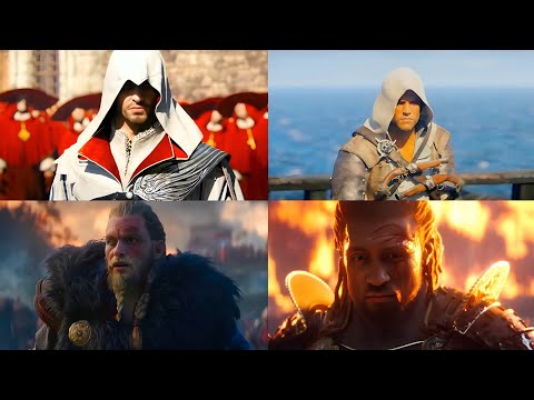 Entwicklung der Kinotrailer in Assassin's Creed-Spielen {2007–2025}