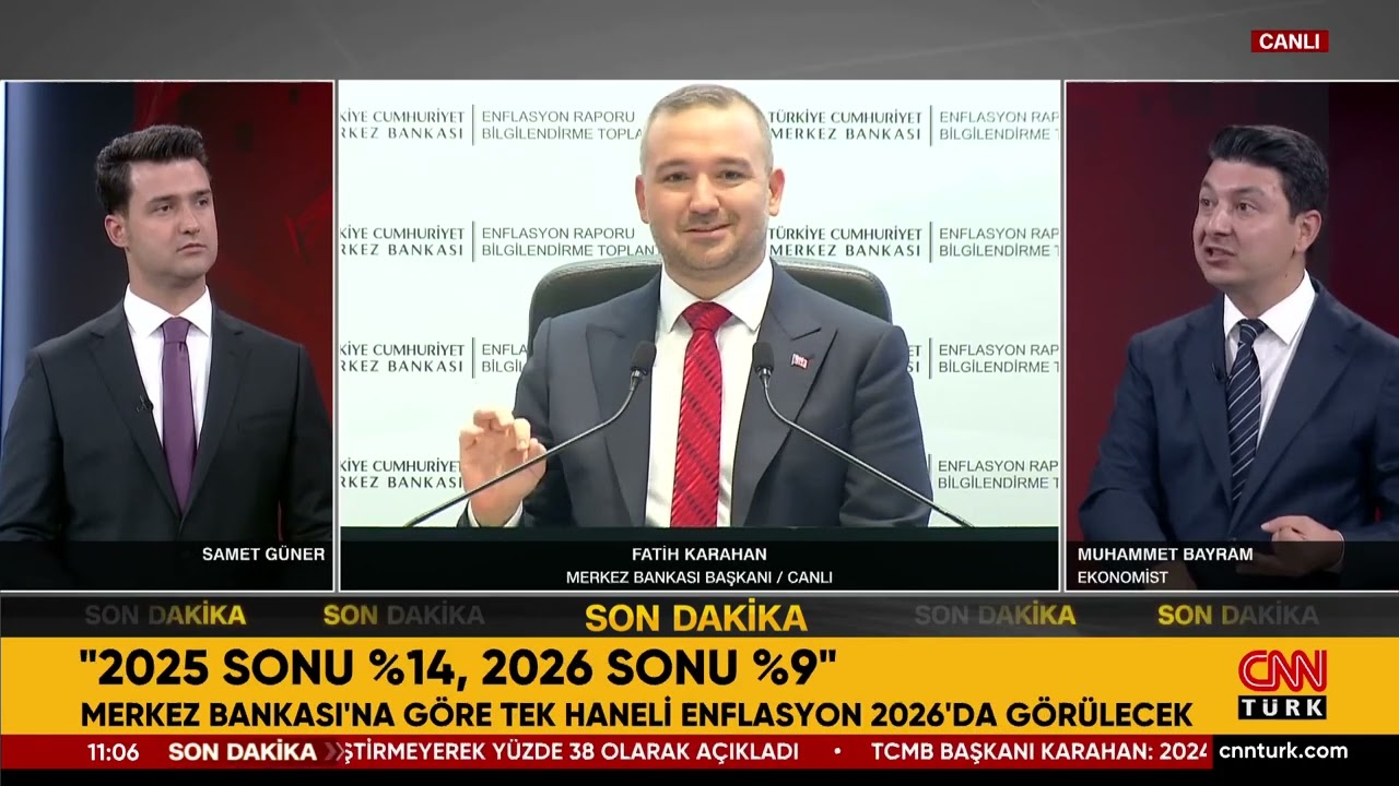#SONDAKİKA Enflasyon Raporu Açıklandı! Fatih Karahan'ın Açıklamaları Ne Anlama Geliyor?