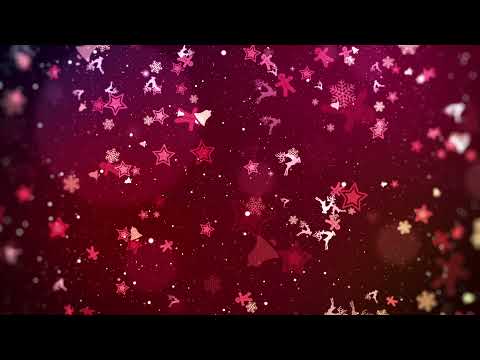 NEON Christmas Background - SNOW VJ LOOP - Abstract Christmas Background (No Sound)