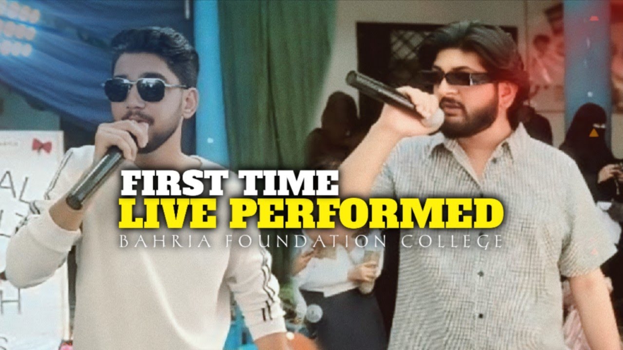 First Time Live Performed At Bahria Foundation College | Pindi Gheb Vlog | Likhari Family