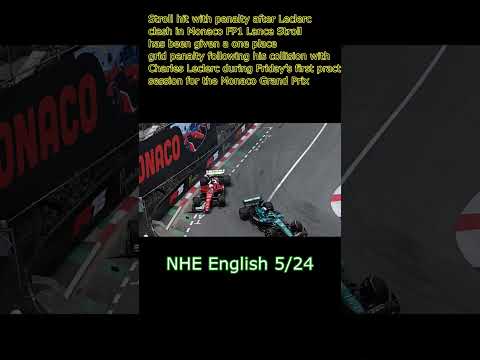 Stroll hit with penalty after Leclerc clash in Monaco FP1 #news #headlines #NHE Lance Stroll has bee