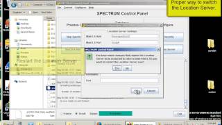 Changing the Location Server in CA Spectrum
