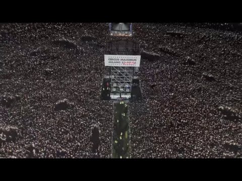 Travis Scott performed in front of a crowd of over 80,000 fans at his Concert in Milan Italy