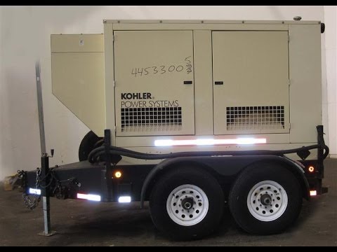 Used-Kohler 33 kW prime rated, portable / trailer mounted, diesel generator set - Stock# 44533005