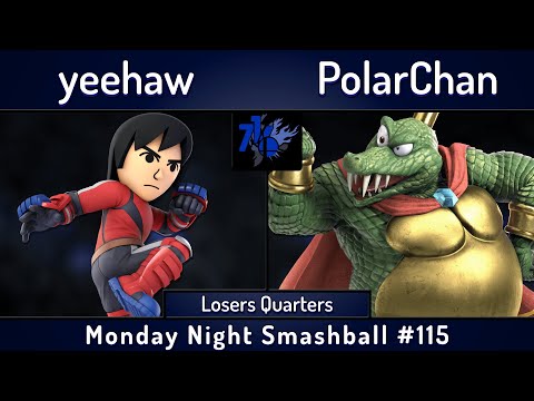 MNS # 115 | yeehaw (Mii Brawler) vs PolarChan (King K Rool) | LQF | SSBU Smash Ultimate