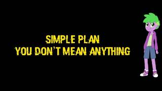 Simple Plan - You Don&#39;t Mean Anything Sub Ingles Y Español