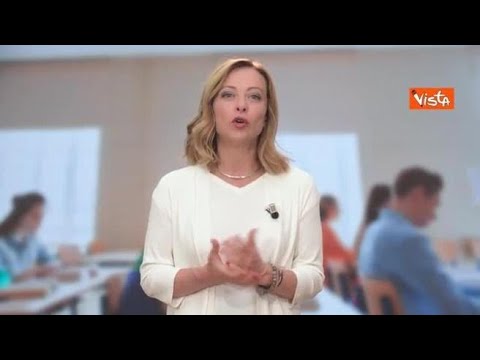 Maturità 2024, il messaggio della premier Meloni: "Voi studenti siete il futuro dell'Italia"