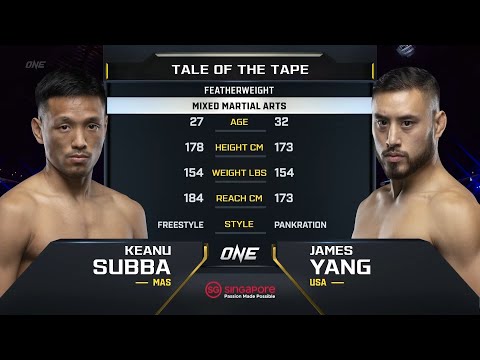 Keanu Subba vs James Yang full fight