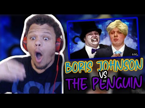 Boris Johnson vs The Penguin  Rap Battle REACTION!!!