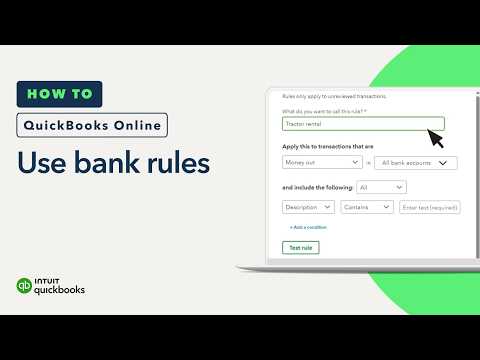 How to Set Up Bank Rules in QuickBooks Online