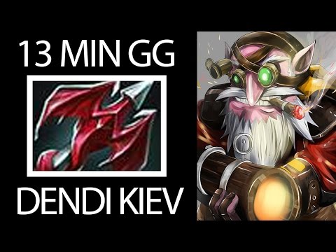 Shortest Game of KIEV Major So Far Dendi Sniper 13 Min GG Navi Dota