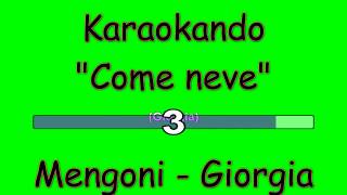 Karaoke Italiano - Come Neve - Marco Mengoni - Giorgia ( Testo )