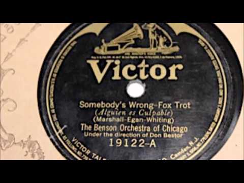 The Benson orchestra of chicago - Somebody's wrong - 1923