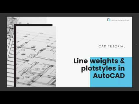 AutoCAD Lineweights and plotstyles