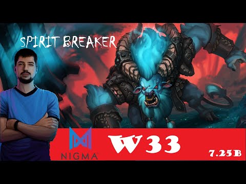 [DOTA 2] Nigma.w33 play SPIRIT BREAKER [MIDLANE] [7.25b]