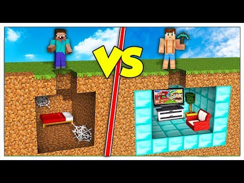 BUNKER SEGRETO NOOB CONTRO BUNKER PRO! - Minecraft ITA