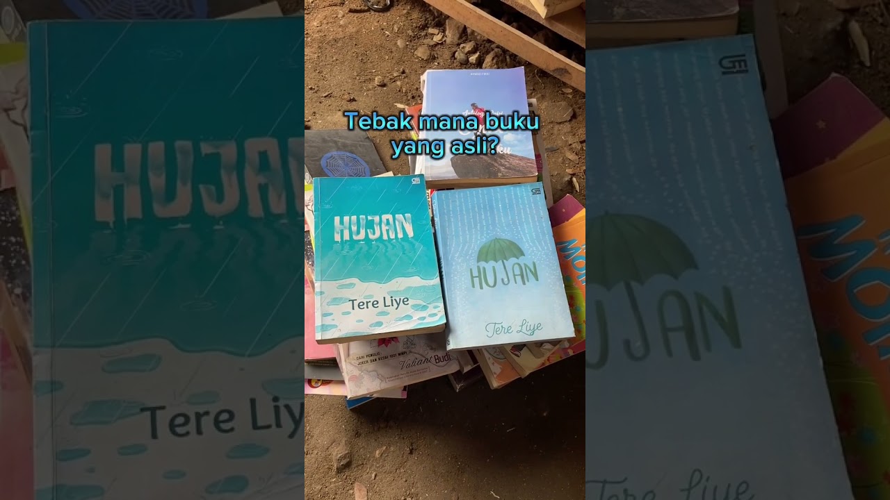 Buku bajakan bisa dengan mudah dijumpai. Harganya pun lebih murah. Yang mana buku bajakan?