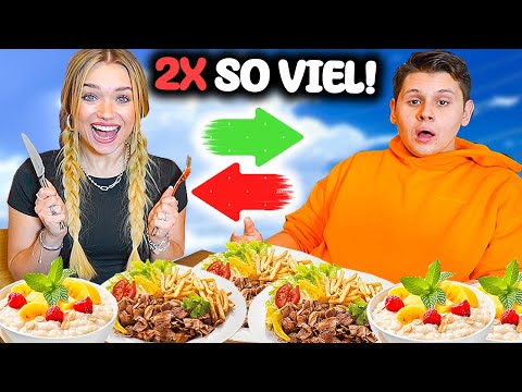 I HAVE TO EAT TWICE AS MUCH AS @JuliaBeautx 😰🥙 (BRUTAL!)