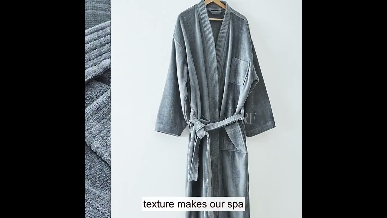 YRF-Kids Robe, Motif de robe de flanelle de luxe pour femmes, Satinrobe, Peignoir en molleton