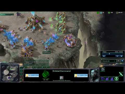 StarCraft 2 - 174 Tutorial Kyle vs NEXuk PvT on Desert Oasis Part 1