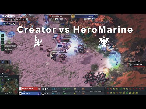Starcraft II ESL Masters 2023 Summer Jun17 Creator(P) v HeroMarine(T) Game 1 MAPS - [ESL] Babylon