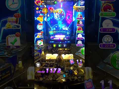Win the jackpot of online High Limit Coin Pusher Game.🎰🥇🏆#slotgame #casinogames #arcadegames