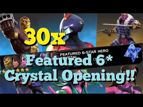 MCOC - 30x NEW Featured 6 Star Crystal Opening!!! (15 on each Account)