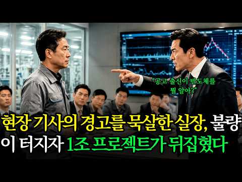 “공고 출신이 반도체를 알아?” 회의에서 조롱당한 현장 기사, 그가 지적한 문제 하나에 수백억 손실을 막았다