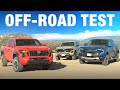 Off Road Comparison Test Toyota Tacoma TRD Off Road Vs Ford Ranger FX4 Vs Chevrolet Colorado Z71