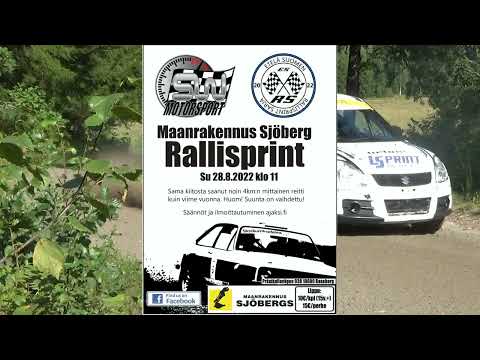 Maanrakennus Sjöberg Rallisprint 2022 Aleksi Hallia