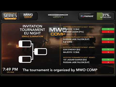 MWO Comp Championship Series 2019 - Semi-Finals- Week 1