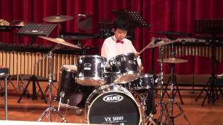 興華國小打擊樂--2013一起玩音樂--爵士鼓演奏--The Joy of the Lord is My Strength