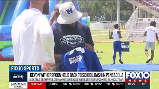 Seattle Seahawks star Devon Witherspoon hosts back-to-school jamboree at his alma mater