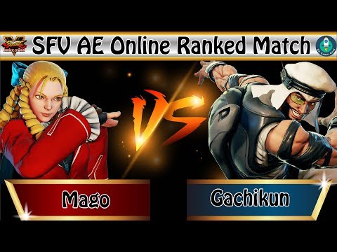 SFV AE Online Ranked Match｜Mago (Karin) vs Gachikun (Rashid)
