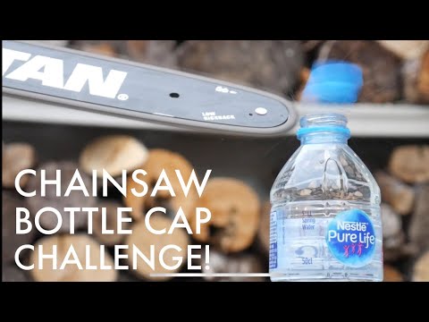 Bottle Cap Challenge vs. Power Tools!