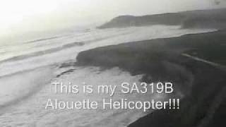 preview picture of video 'SA319B Alouette III Helicopter, Surf Trip'