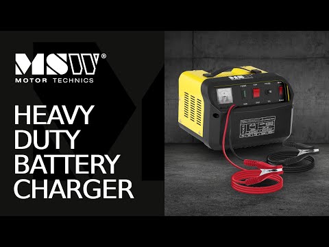 video - Heavy Duty Battery Charger - 12/24 V - 15/20 A - Diagonal Control Panel