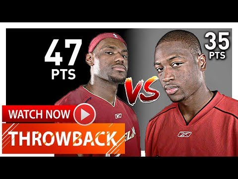 Throwback: LeBron James vs Dwyane Wade Duel Highlights (2006.03.12) Heat vs Cavaliers - EPIC!