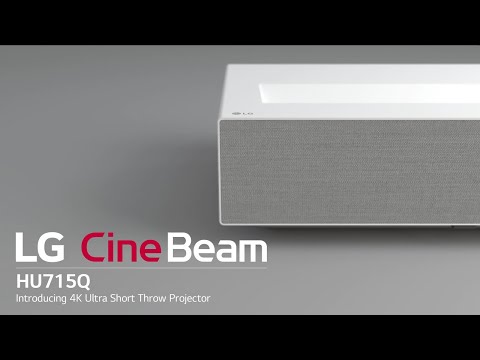 LG HU715QW CineBeam Ultrakurzdistanz Laser Beamer 2500 ANSI Lumen video preview